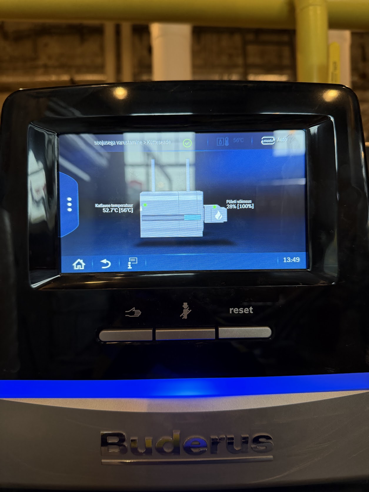 Buderus katla juhtpaneel